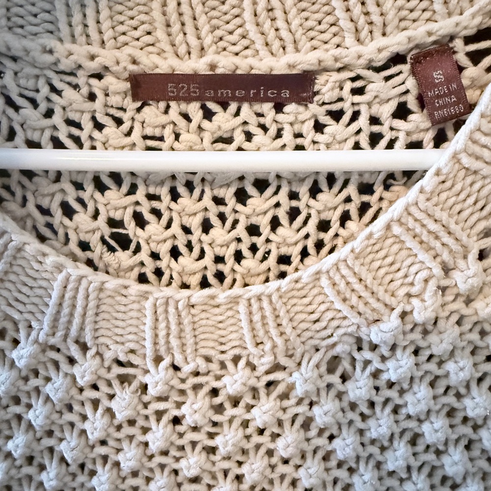 525 America Cream Sweater Dress